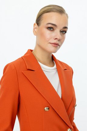 کت نارنجی زنانه رگولار Ekol - کد 921167365