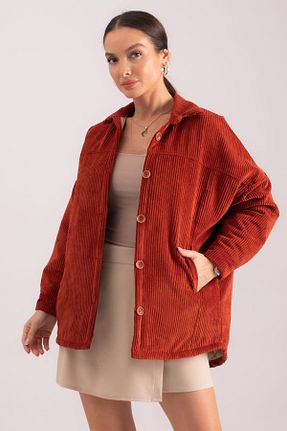 کاپشن نارنجی زنانه رگولار armonika - کد 798215319