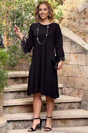 لباس مشکی زنانه بافتنی Nevin Kaya Moda - کد 921175932