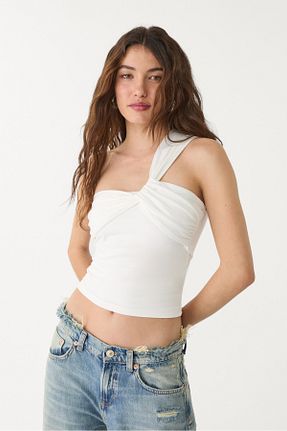 بلوز نباتی زنانه ساده Stradivarius - کد 921177947