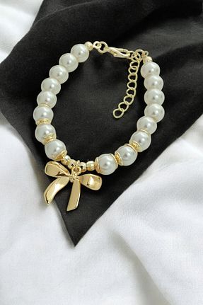 دستبند استیل (فولاد) طلائی زنانه استیل (فولاد) Çlk Accessories - کد 921189190