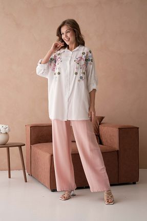 پیراهن سفید زنانه اورسایز MVStore - کد 921184376