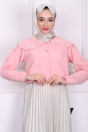 پیراهن حجاب صورتی زنانه رگولار İmajButik - کد 921192768