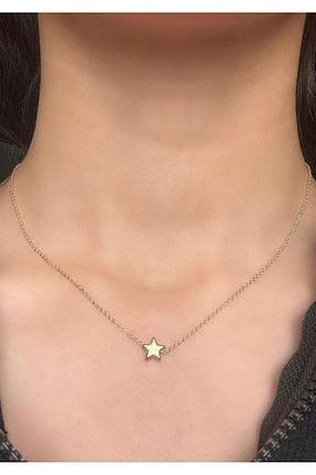 گردنبند جواهر طلائی زنانه روکش طلا Astra Takı - کد 892562970
