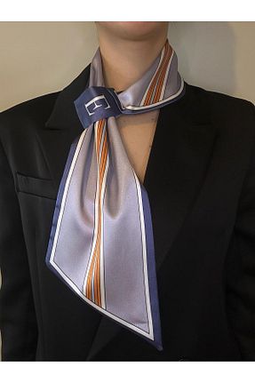 دستمال گردن آبی زنانه پلی استر ElevaGlam - کد 903847206