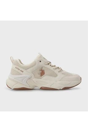 کفش اسنیکر بژ مردانه بند دار U.S. Polo Assn. - کد 921224777