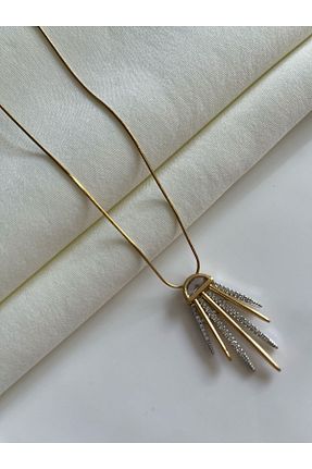 گردنبند استیل ( فولاد ) زرد استیل (فولاد) Nilsu Jewellery Accessory - کد 921234055