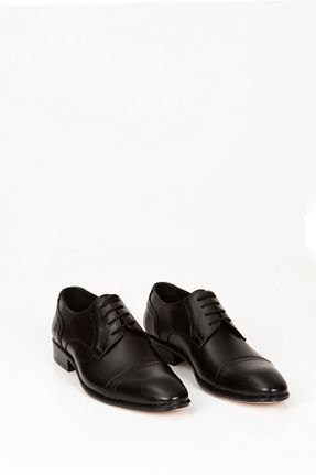کفش کلاسیک مشکی مردانه چرم خالص SVMSHOES - کد 921229642