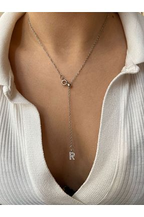 گردنبند استیل ( فولاد ) طوسی زنانه استیل ضد زنگ Arsaley Collection - کد 904545343