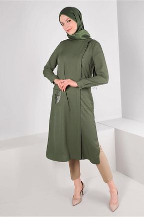 شلوار پارچه ای بژ زنانه بلند Alvina - کد 804943814