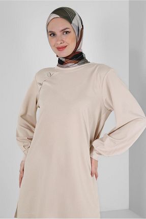 ست گرمکن حجاب بژ زنانه رگولار Alvina - کد 861188198