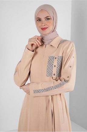 ترنچکت بژ زنانه مخلوط پلی استر Alvina - کد 805630658