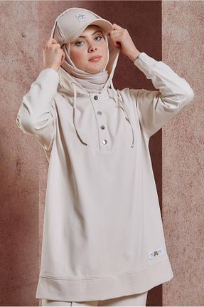 ست گرمکن حجاب نباتی زنانه رگولار Alvina - کد 824850074