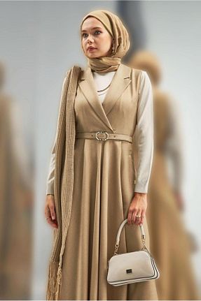 لباس حجاب بژ زنانه رگولار Alvina - کد 864977131