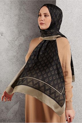 شال قهوه ای زنانه پلی استر Alvina - کد 889040733