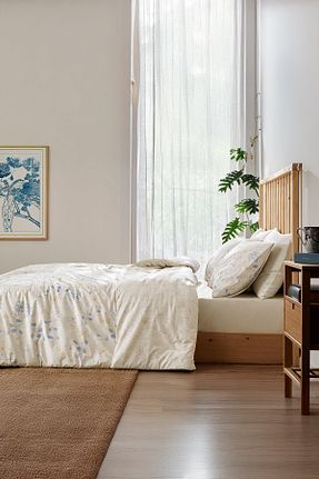 روتختی تک نفره بژ پنبه ای Lova Yatak - کد 921264059
