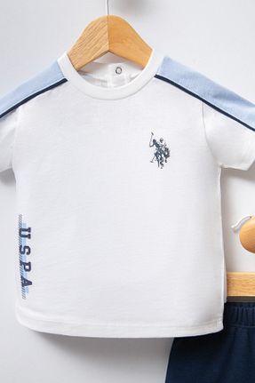 ست نوزادی سفید بچه گانه پنبه ای U.S. Polo Assn. - کد 922095729