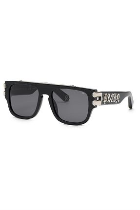 عینک آفتابی مشکی مردانه UV400 PHILIPP PLEIN - کد 799673942