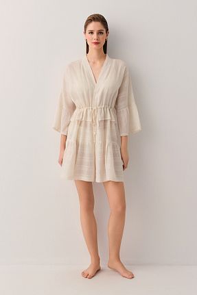 لباس ساحلی نباتی زنانه رنگی Suwen - کد 921275738
