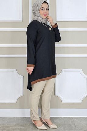 تونیک حجاب مشکی زنانه پنبه ای PYS - کد 921277320