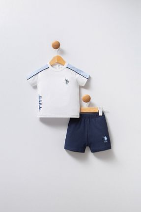 ست نوزادی سفید بچه گانه پنبه ای U.S. Polo Assn. - کد 922095729