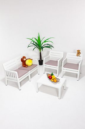 ست باغچه سفید پلاستیک Modalife - کد 126946246