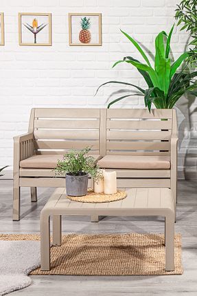 ست باغچه بژ پلاستیک SANDALİE - کد 56501894
