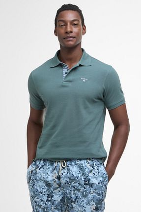 پولوشرت سبز مردانه پنبه ای Barbour - کد 922096736