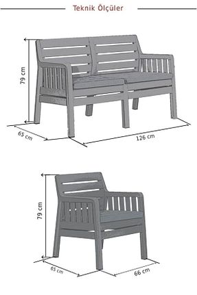ست باغچه سفید پلاستیک SANDALİE - کد 778453088