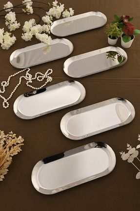 سینی طوسی استیل ضد زنگ AKSESUAR EVRENİ - کد 921293719