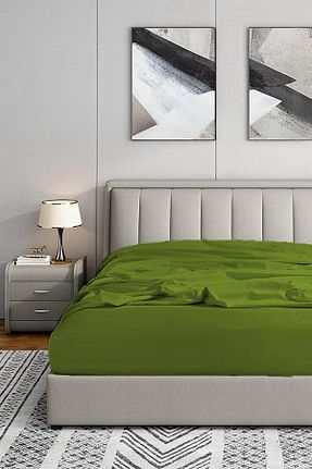 ست ملحفه دونفره سبز Penye Soley - کد 921293514