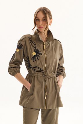 کت حجاب خاکی زنانه رگولار Missemramiss - کد 921296634