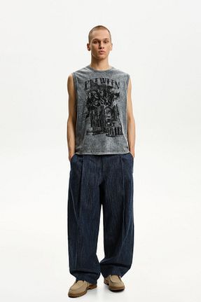 شلوار جین آبی مردانه رگولار Bershka - کد 921292730