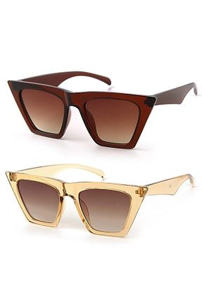 عینک آفتابی قهوه ای زنانه UV400 Modalucci - کد 93045771