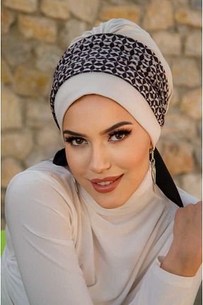 کلاه شنای حجاب نباتی Aişe Tesettür - کد 921303644