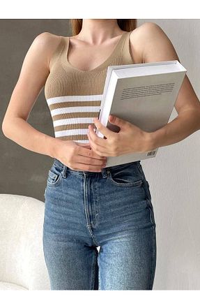 بلوز بژ زنانه رگولار bayansepeti - کد 921310992