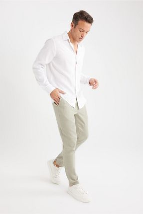 شلوار خاکی مردانه کتان Defacto - کد 921302980