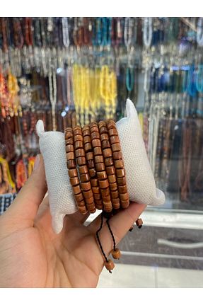 دستبند جواهر قهوه ای زنانه سنگ طبیعی OSMANLI - کد 921310497