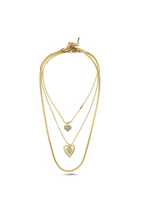 گردنبند استیل ( فولاد ) طلائی استیل (فولاد) VenüsDesign - کد 921308135