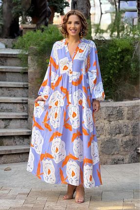 لباس بنفش زنانه بافتنی Nevin Kaya Moda - کد 921316445