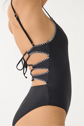 مایوکینی مشکی زنانه ساده Stradivarius - کد 921331600