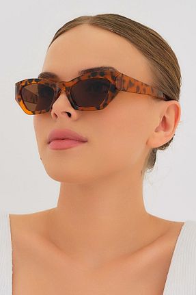 عینک آفتابی قهوه ای زنانه UV400 Modalucci - کد 43474036
