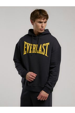 سوئیشرت اسپرت طوسی مردانه کلاه دار Everlast - کد 922158372
