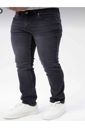 شلوار جین مشکی مردانه فاق بلند HACKER DENIM - کد 921333911