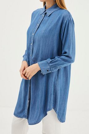 تونیک آبی زنانه بافتنی Zühre - کد 875928523