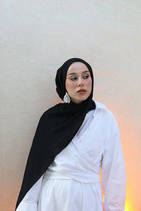 شال مشکی زنانه پنبه ای Modakaşmir - کد 811110897
