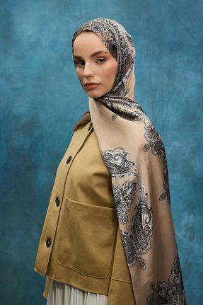 شال بژ زنانه cs camellia scarf - کد 921333445
