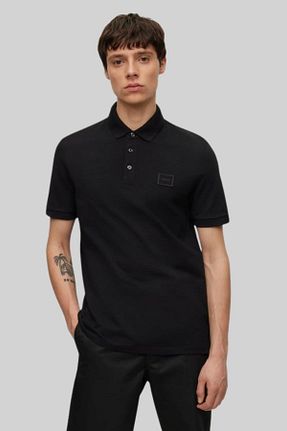 پولوشرت مشکی مردانه پنبه ای Hugo Boss - کد 923310689