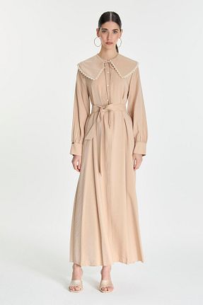 لباس حجاب قهوه ای زنانه رگولار Zühre - کد 846720011