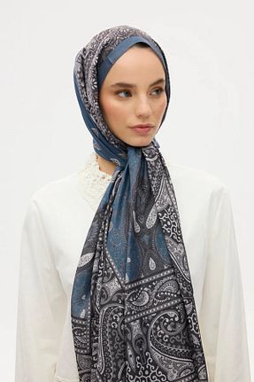 شال سرمه ای زنانه cs camellia scarf - کد 921333524